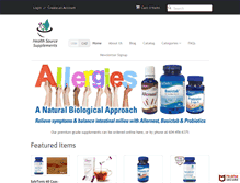 Tablet Screenshot of healthsourcesupplements.com